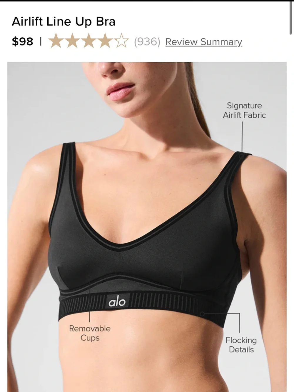 alo yoga bra